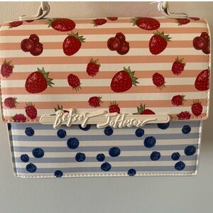 Betsey Johnson Strawberry and Blueberry Crossbody Bag